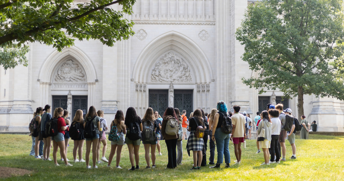 Cleveland Park Architecture Tour A tour in front of the National Cathedral