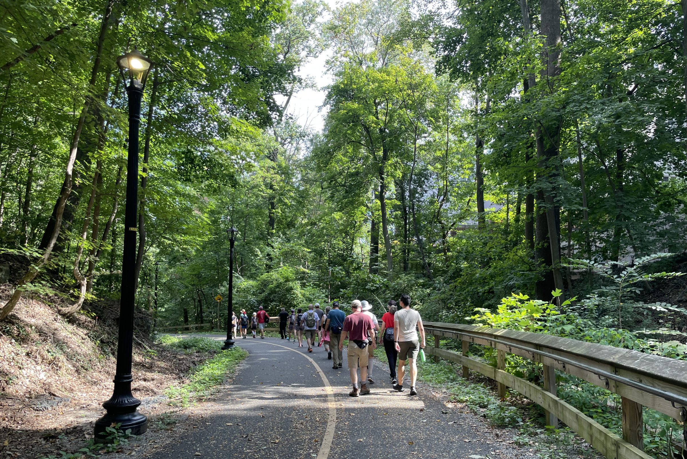 Walking on the Klingle Valley Trail in Rock Creek Park Rock Creek Park History Hike